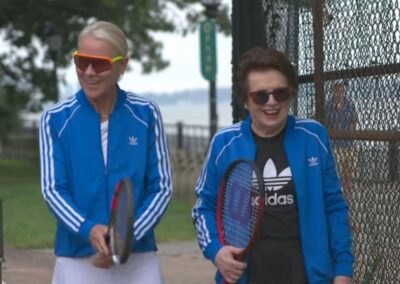 GMA: Billie Jean King and Rennae Stubbs surprise young tennis fans