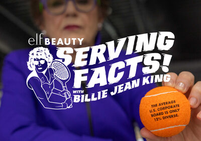 Business Wire: Billie Jean King Serving Facts for e.l.f. Beauty to Change the Board Game to Support Inclusivity