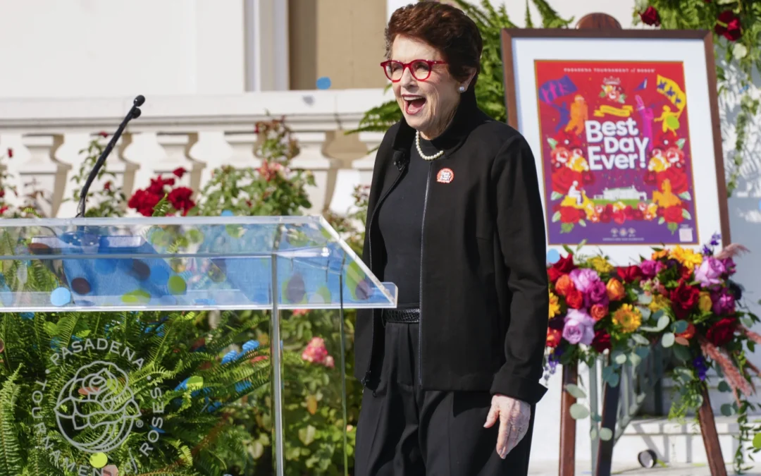 AP: Billie Jean King named grand marshal for the 136th Rose Parade on Jan. 1