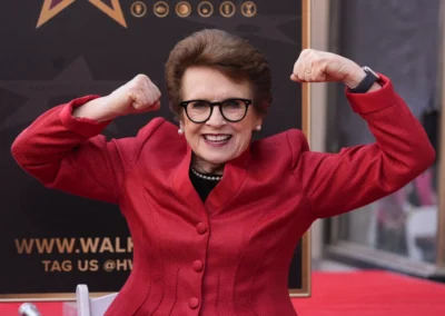 AP: Billie Jean King immortalized in bronze with star on Hollywood Walk of Fame